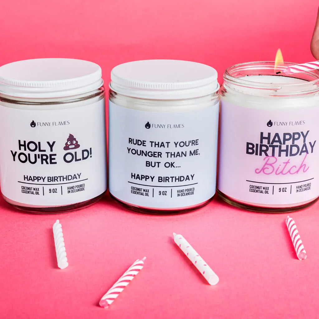 Happy Birthday Bitch - Funny Birthday Cake Candle DC-Funny Candle Co
